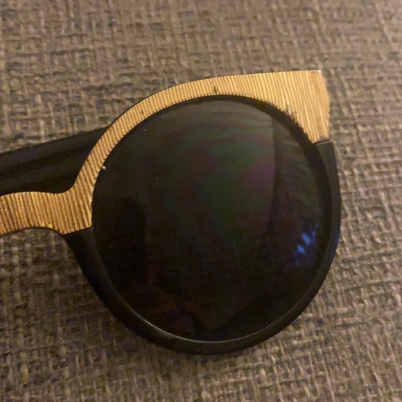 Gold & Black Sunglasses - Art Deco Vibe - Picture 3 of 7
